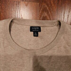 J.Crew Crewneck Sweater – Oatmeal Heather | 100% Cotton Classic